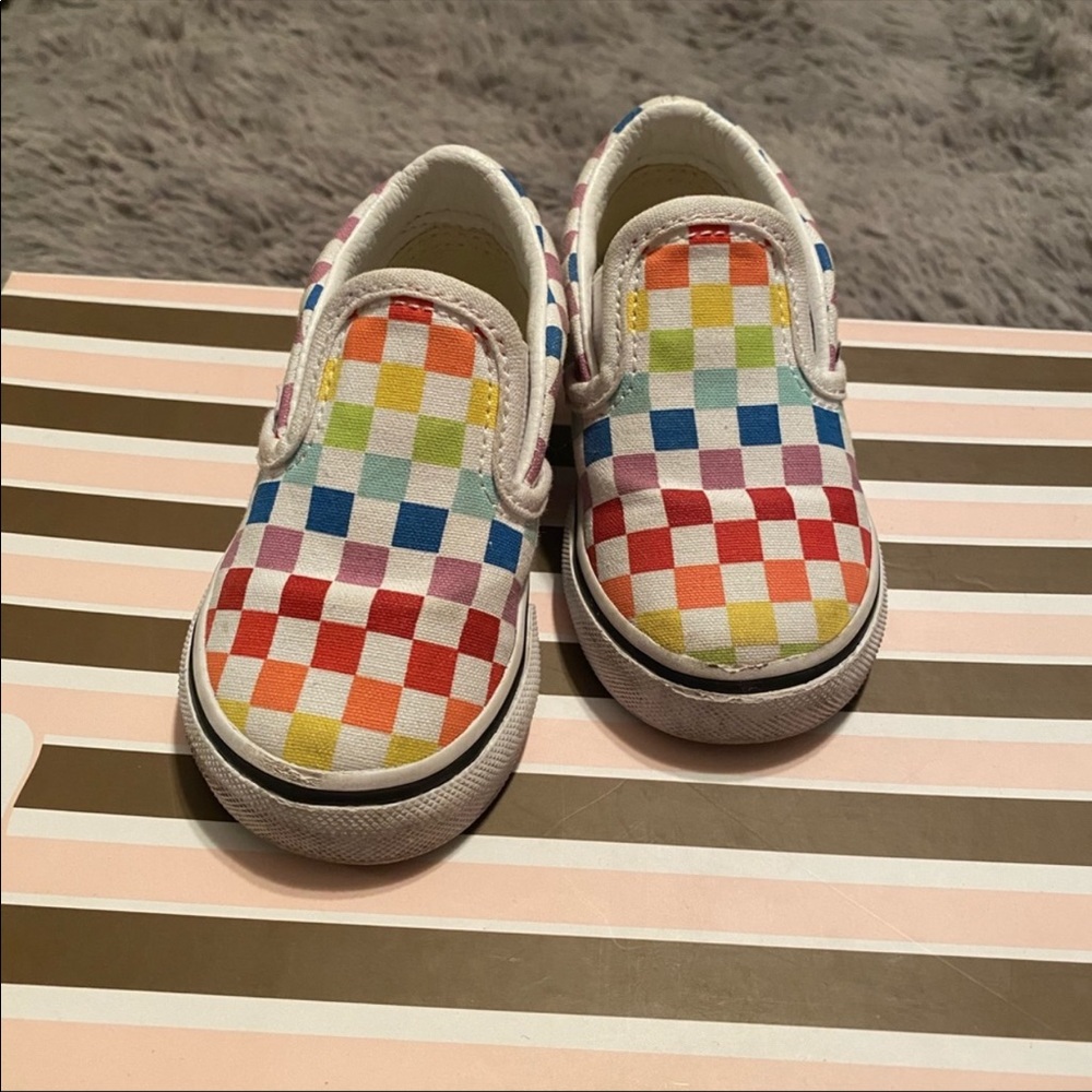 Rainbow toddler vans